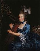 Francois-Hubert Drouais Portrait of Genevieve Rinteau de Verrieres, Mistress of Maurice de Saxe Germany oil painting artist